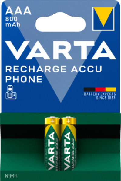 Varta Accu AAA Phone Power 800mAh 2er Blister